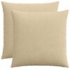 vidaXL Pudebetr&aelig;k 2 pcs HEERLEN Gr&oslash;n Gr&aring; 55 x 55 cm cordfl&oslash;jl