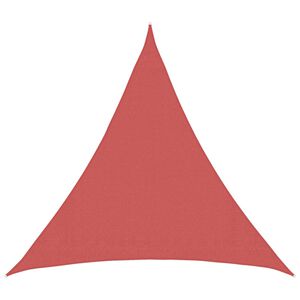 vidaXL Solsejl 2 x 2 x 2 m HDPE Trekantet Terrakotta