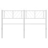 vidaXL udskiftningsgavl 140 cm metal hvid