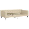 vidaXL daybed 90x200 cm stof cremefarvet