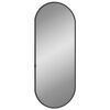 vidaXL v&aelig;gspejl 50x20 cm oval sort