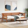 vidaXL daybed uden madras 75x190 cm massivt fyrretr&aelig; gyldenbrun