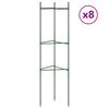 vidaXL espalierer til tomater 8 stk. 116 cm st&aring;l og PP