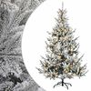 vidaXL Kunstigt Hinged Juletr&aelig; 120 cm 150 LED'er Varm hvid