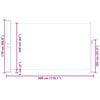 vidaXL sammenrullelig sidemarkise til terrassen 170 x 300 cm sort