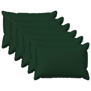 vidaXL Pudebetr&aelig;k 6 pcs HOUTEN M&oslash;rkegr&oslash;n 40 x 60 cm Faux Linned