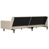 vidaXL 2-personers sovesofa mikrofiberstof cremefarvet