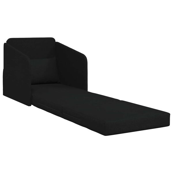 vidaXL Sovesofa 60cm Sort Stof