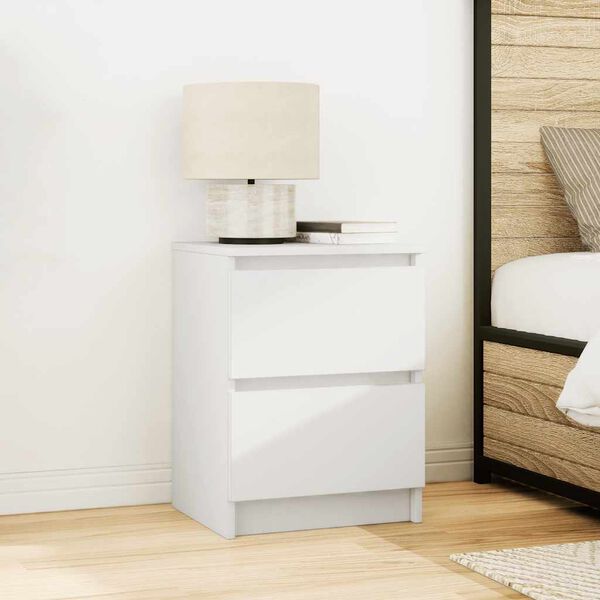 vidaXL tv-bord 40x35x54 cm konstrueret tr&aelig; hvid