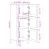 vidaXL Highboard med d&oslash;r Naturfarvet 40 x 33 x 110 cm Massivt mangotr&aelig;