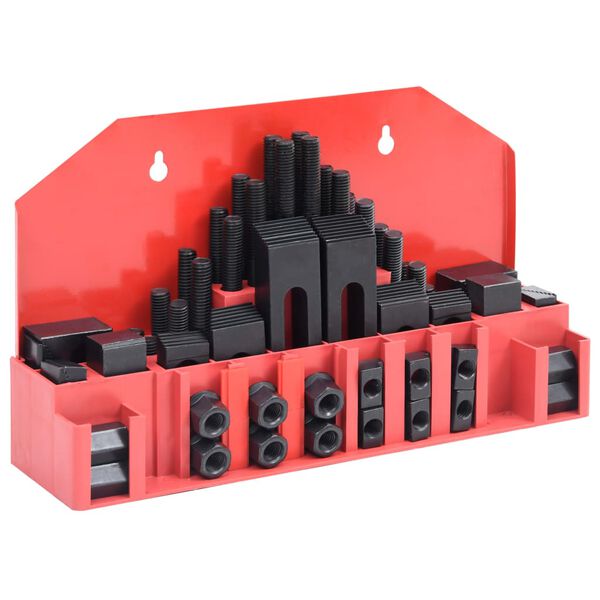 vidaXL klemmes&aelig;t 58 dele st&aring;l T-k&aelig;rv M14