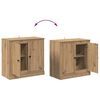 vidaXL Sideboards med skuffe 3 pcs Gammelt tr&aelig; 70 x 35,5 x 67,5 cm