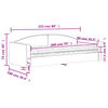 vidaXL daybed med madras 90x200 cm stof cremefarvet