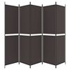 vidaXL 5-panels rumdeler 250x200 cm stof brun