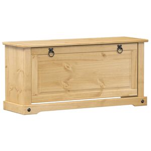 vidaXL skoskab Corona 99x32x47 cm massivt fyrretr&aelig;