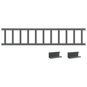vidaXL Tag snefang Antracit 100 x 2,5 x 20 cm St&aring;l