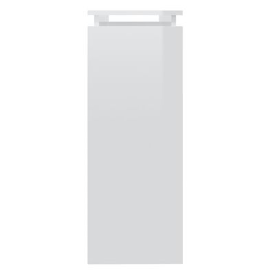 vidaXL konsolbord 102x30x80 cm spånplade hvid højglans