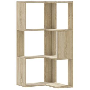 vidaXL bogreol til hj&oslash;rne 50x50x102 cm 3 hylder konstrueret tr&aelig;