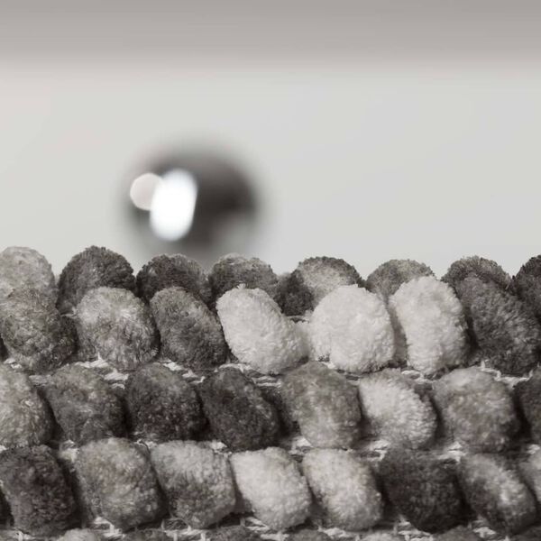 Sealskin badem&aring;tte Vintage 50x80 cm m&oslash;rkegr&aring; og hvid