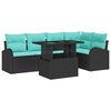 vidaXL Havesofa S&aelig;t 6 stk. 5-Antal s&aelig;der Sort Poly rattan