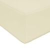 vidaXL Udend&oslash;rs S&aelig;depude Creme 40 x 40 x 8 cm 100% polyester