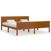 vidaXL sengeramme 180x200 cm massivt fyrretr&aelig; gyldenbrun