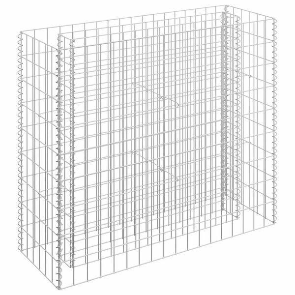 vidaXL gabion-højbed 90x30x90 cm galvaniseret stål