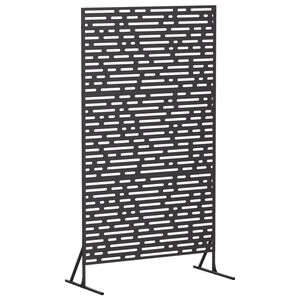vidaXL Privatlivssk&aelig;rm 100 x 50 x 180 cm St&aring;l Sort
