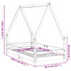vidaXL sengeramme til juniorseng 80x160 cm massivt fyrretr&aelig;