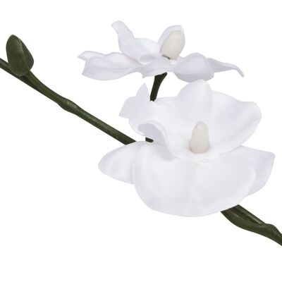 vidaXL kunstig orkidépotteplante 30 cm hvid