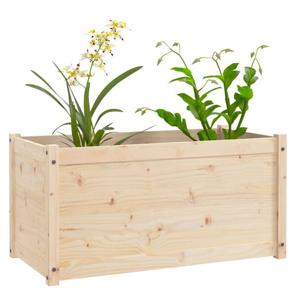 vidaXL plantekasser 2 stk. 100x50x50 cm massivt fyrretræ