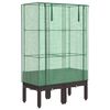 vidaXL h&oslash;jbed med drivhusovertr&aelig;k 80x40x140 cm rattan-look