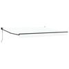 vidaXL Utr&aelig;kkelig Markise Hvid 400 &times; 300 cm Polyester