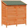 vidaXL Have Skur med tag Brun 106 x 56 x 113,5 cm Massivt Fyrretr&aelig;