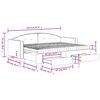vidaXL daybed med udtr&aelig;k og skuffer 80x200 cm stof bl&aring;