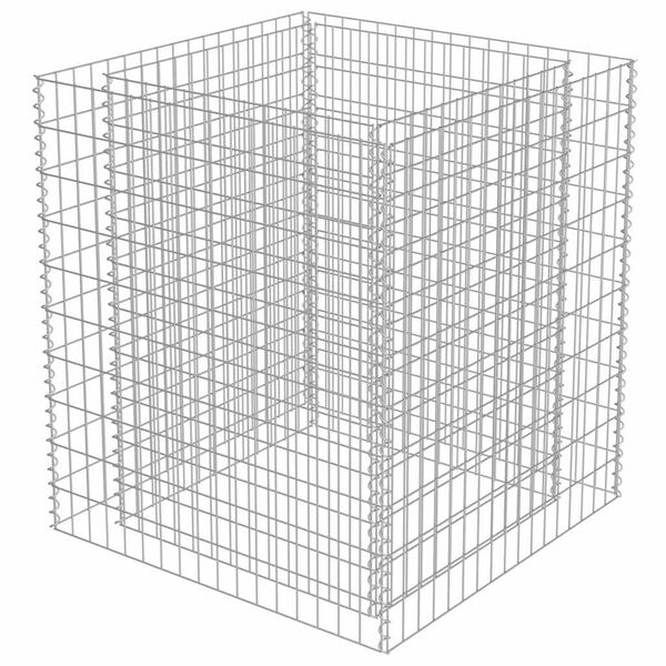vidaXL gabion-højbed 90x90x100 cm galvaniseret stål