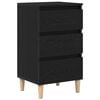 vidaXL Natskab Sort eg 40 x 35 x 70 cm Konstrueret tr&aelig;