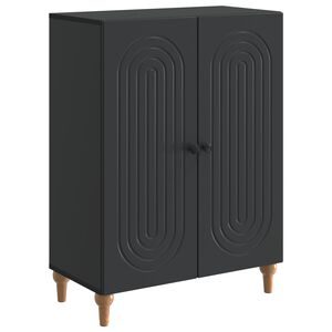 vidaXL Sideboard Sort 66 x 34,5 x 90 cm Konstrueret tr&aelig;