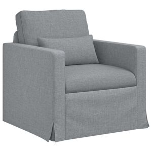 vidaXL Sofa Lysegr&aring; 78 x 78 x 80 cm Stof