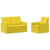 vidaXL Sofa S&aelig;t 2 pcs Lys Gul Stof
