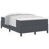 vidaXL Box spring seng M&oslash;rkegr&aring; 120 x 190 cm Velourstof