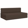 vidaXL Foldesofa seng Gr&aring;brun 203 x 152 x 15 cm Stof