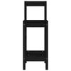 vidaXL barstole 2 stk. 40x41,5x112 cm massivt fyrretræ sort