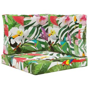 vidaXL Udend&oslash;rs Sofa Pude 3 pcs farverig Polyester