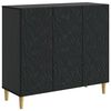 vidaXL Sideboard Sort 89 x 34,5 x 80 cm Konstrueret tr&aelig;