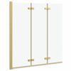 vidaXL Bruser Indhegning Guld 130 x 138 cm ESG Glas og Aluminium