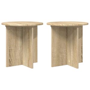 vidaXL Planteholder 2 pcs Sonoma-eg 40 x 40 x 40 cm Konstrueret tr&aelig;