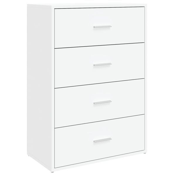 vidaXL skab 60x31x84 cm konstrueret træ hvid