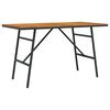 vidaXL Spisebord Brun 110 x 55 x 61,5 cm Massivt Akacietr&aelig;