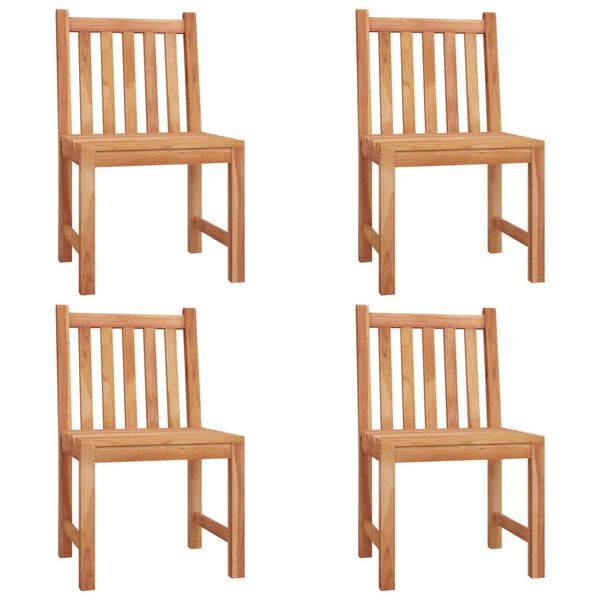 vidaXL spisebordss&aelig;t til haven 5 dele massivt teaktr&aelig;